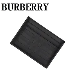 バーバリー BURBERRY 8064466 A1189 カードケース カードホルダー パスケース レザー メンズ レディース ブラック