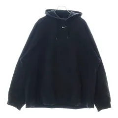 NIKE (ナイキ) 90S センターロゴ刺繍 プルオーバーパーカー スウェット フーディー ブラック