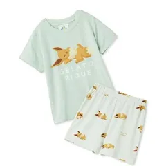 【ポケモンスリープ】【キッズ】接触冷感プリントTシャツ＆ショートパンツセット