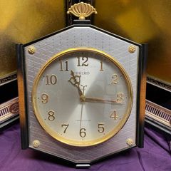 幻のSEIKO セイコー トランジスタ クロック TTX-648 動作品 金色 掛け時計 SEIKO 時計 アナログ アンティーク 昭和当時年代物