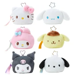 サンリオ 窓付きフェイス形ポーチ ポーチ ケース バッグ 透明ポケット 推し活ポーチ 推し活バッグ ホルダー付 推し活 グッズ キャラクター大賞第2弾