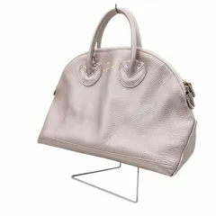 74 美品 YOUNG&OLSEN ヤングアンドオルセン EMBOSSED LEATHER ZIP BOAT BAG エンボスレザー ピンクゴールド系のサムネイル