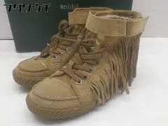 ◇ ◎ snidel スナイデル フリンジ ショート ブーツ サイズM キャメル レディース 【中古】 【1002802235573】