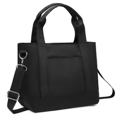 【新着商品】[ENLAN] トートバッグ 小さめ 2way ショルダーバッグ レディース メンズ ミニトートバッグ 大容量 仕切り 斜めがけバッグ 肩掛けバッグ 手提げバッグ 通勤 仕事用バッグ ランチトート ランチバッグ 散歩 買い物 軽量 通学 自立 マザ