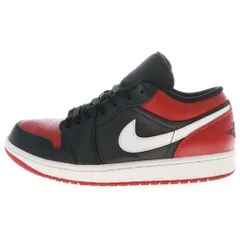 NIKE (ナイキ) AIR JORDAN 1 LOW BRED 553558-066 エアジョーダン 1 ロー ブレッド ローカットスニーカー レッド/ブラック US10/28cm