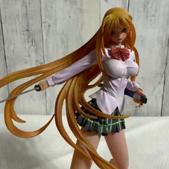 [値下げ交渉歓迎] フィギュア 一騎当千 孫策伯符 制服Ver. 剣装備 ロングヘア美少女✨ セクシーアクション造形 絶版 レア 現状品 台座あり 即購入OK 2.7058
