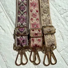 インド刺繍リボン　ショルダーストラップ　ショルダーベルト　ハンドメイド　＊No.3