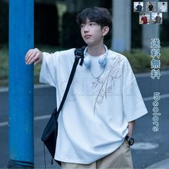 送料無料　Tシャツ メンズ tシャツ デザインTシャツ スーツ メンズシャツ カジュアルシャツ カットソー トップス 夏 5分袖 チャイナ風  カジュアル おしゃれ