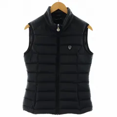 エンポリオアルマーニ EMPORIO ARMANI ダウンベスト ロゴ ジップアップ ナイロン アウター M 黒 ブラック /AN24のサムネイル