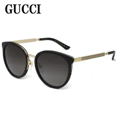 国内正規品 グッチ GUCCI GG0077SK 001 サングラス アジアンフィット アイウェア 眼鏡 UVカット 紫外線カット メンズ レディース グレー ブラック ゴールド