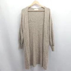 ◇ ⊇ B:MING LIFE STORE by BEAMS ハイゲージ ニット 長袖 ロングカーディガン サイズONE SIZE モカ レディース E  【1504240007557】