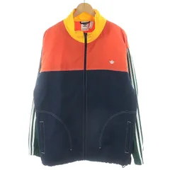 アディダスオリジナルス adidas originals 21AW サマー バスケットボール ウインドトップ ジャケット ブルゾン ナイロン 2XO XXL マルチカラー オレンジ 黄 イエロー 緑 グリーン 紺 ネイビー GD2054 /AN40のサムネイル