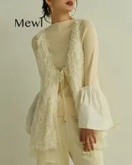 【SALE】Mewl ミュール ふわふわJQチュニックベスト ｍ253-13014