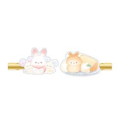 前髪クリップ＜シュガーココムーB＞ ヘアー ヘアピン キャラクター ヘアクリップ 髪留め ヘアアクセサリー ヘアアレンジ ヘアセット クリップ カジュアル ガーリー プチプラ 洗顔 メイク 化粧 オサムグッズ