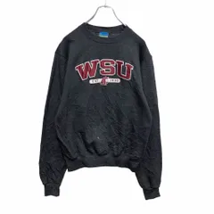 Champion スウェット トレーナー XS ダークグレー ボルドー ホワイト カレッジロゴ ワシントン州立大学 古着卸 アメリカ仕入 a503-6784