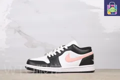 【今日特価】Jordan 553558-165 ジョーダン 1 ローカット ブラック ホワイト ピンク（Black White Pink）