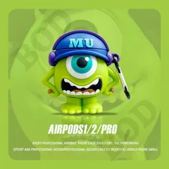 AirPods 4 /AirPods Pro(2022/2019)AirPods 3 /AirPods Pro2 用 AirPods Pro 第2世代 保護カバー シリコンケース キャラクター かわいい ストラップ 耐衝撃 カラビナ付きのサムネイル