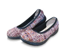 GS-0322　ラックラック　空飛ぶツイードパンプス　レッドミックス