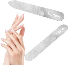 【人気商品】爪やすり 爪磨き ガラス製 ピカピカ 最新ナノ技術が生んだ全く新しい ネイルケア 【2024年改良版】Kanavi ネイルシャイナ― つめみがき つめ や すり 人気 ランキング ツメ磨き 介護 子供 つめ お手入れ (2個セット-爪やすり)