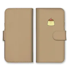 Galaxy S21 Ultra 5G SC-52B ケース 手帳型 ギャラクシーS21ウルトラ スマホケース 携帯ケース プリン ぷりん スイーツ デザート 食べ物 韓国 シンプル 可愛い シュール 面白い イラスト カラー05