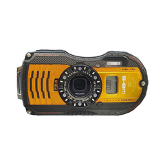 RICOH コンパクトデジタルカメラ WG-5GPS オレンジ 防水 耐ショック 耐寒 WG-5GPS タフネス アウトドア 中古 T1