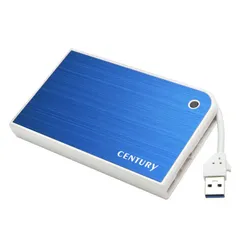 【 新品 未開封 】 センチュリー USB3.0対応 SATA2.5HDD/SSD用HDDケース MOBILE BOX CMB25U3BL6G (ブルｰ&ホワイト) 未使用 送料無料