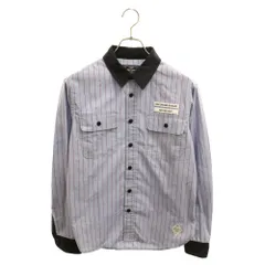 CRIMIE STRIPE WORK SHIRT BLACK/NAVY/GRAY(クライミー