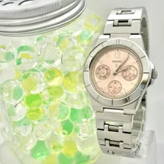 【新品電池】 SEIKO セイコー レディース 腕時計 デイデイト ピンク