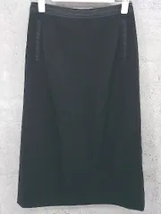 ◇ COMME CA COMME CA COMME CA 膝下丈 ナロー スカート サイズ7 ブラック *  【1002800351107】