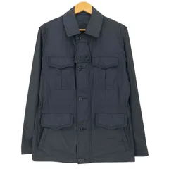 ジェイプレス J.PRESS 4つポケ 比翼 ジップアップ ナイロンタッチ ミリタリー ジャケット メンズ import：M 