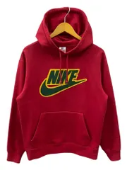 Supreme (シュプリーム) × NIKE(ナイキ) 19AW Leather Appliqu Hooded Sweatshirt レザーアップリケ フーディー スウェットシャツ パーカー S レッド メンズ/078のサムネイル