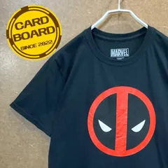 US古着 デッドプールDEADPOOL マーベルコミックMARVEL プリント半袖tシャツ黒M