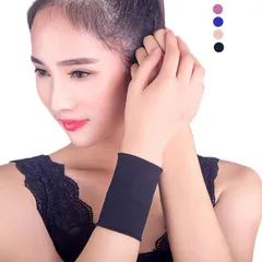 送料無料 両手セット リストバンド 手首サポーター 薄手 伸縮性 通気性 腱鞘炎 怪我防止 スポーツ 加圧 疲労軽減#angel131040