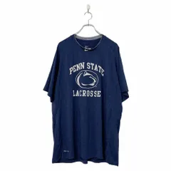 NIKE 半袖 ロゴ プリント Tシャツ XXL 2XL 3L ネイビー ホワイト ナイキ メキシコ製 DRI-FIT スポーツ 古着卸 アメリカ仕入 a508-5994