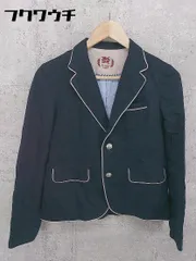 ◇ DOUBLE NAME ダブルネーム 長袖 テーラード ジャケット サイズF ネイビー レディース 【中古】 【1002801284411】のサムネイル