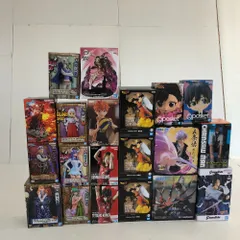 02w09387 プライズフィギュア まとめ売り 20個 ドラゴンボールZ 呪術廻戦 ハイキュー ワンピース ナルト 鬼滅の刃 他 ※未開封品【中古品】
