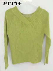 ◇ SENSE OF PLACE by URBAN RESEARCH リブニット 長袖 セーター サイズF イエロー レディース  【中古】 【1107070002183】