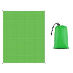 LOYELEY レジャーシート 140x100CM ピクニックマット 折りたたみ 防水 洗える 収納便利 軽量 遠足 キャンプ 持ち運び簡単 四季適用 アウトドア 収納袋付属 (グリーン)