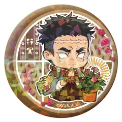 【中古】バッジ・ピンズ 悲鳴嶼行冥 「鬼滅の刃 トレーディングホログラム缶バッジ 第2弾 誕生花ver.」