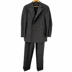 ポロバイラルフローレン Polo by RALPH LAUREN 三角タグ チェック柄 ダブルブレストテーラードジャケット スラックス セットアップ メンズ  96A6