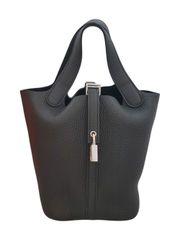 【新品】エルメス HERMES ハンドバッグ ピコタンロックPM トリヨン ノワール 　Ｗ刻印 　SV金具