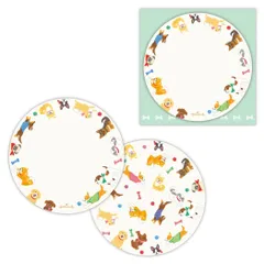 【メール便】手渡し手紙セット ミニメッセージカードセット いぬ 犬 日本ホールマーク ミニ便箋＆ミニ封筒 おしゃれ グッズ 