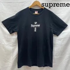supreme シュプリーム クロスボックスロゴtシャツ シュプリーム クロス ボックスロゴ Tシャツ ブラック メンズ
