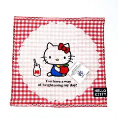 サンリオ ハローキティ セブンティーズ チェック ミニタオル サマー スポーツ 洗面所