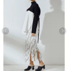 UN3D. アンスリード バックベルトショートニット トップス セーター ショート丈 タートルネック 522112600401-01 ベージュ フリーサイズ レディース 春 ゴーゴー古着久喜倉庫店 4 No.193