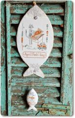 🟩⬜🟥 イタリア クロスステッチ 図案 チャート  👑Madame Chantilly  マダムシャンティ マダムシャンティー 🐠Pesce d'Aprire🔶◆お魚料理の日◆ 可愛い　ねこ