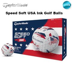 【訳あり】2025 テーラーメイド スピードソフトインク ゴルフボール USA 1ダース(12球入り) US仕様 TaylorMade SPEED SOFT INK 新品 未使用
