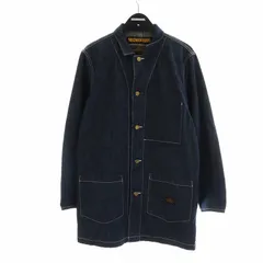 ネイバーフッド NEIGHBORHOOD 18AW DEALER/C-COAT ディーラー コート デニム カバーオール ロゴ M 紺 ネイビー 182NYNH-JKM02 ■GY12 /MQのサムネイル