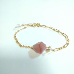 new！　14KGF　グァバクォーツ　一粒ブレスレット