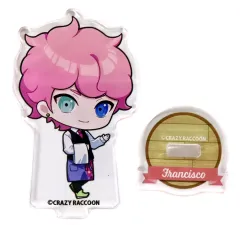 【中古】アクリルスタンド・アクリルパネル Francisco デフォルメアクリルスタンドA 「Crazy Raccoon×GiGO コラボカフェ」